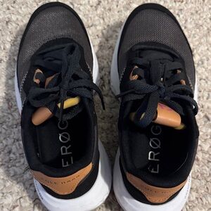 Cole Haan Black and Gray Sneakers with Tan Accent